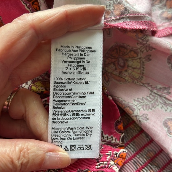 J Crew Puff sleeve squareneck top in Ratti Fine Italian Fabric pink blooms 2 NEW - Picture 10 of 11